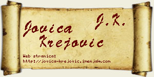 Jovica Krejović vizit kartica